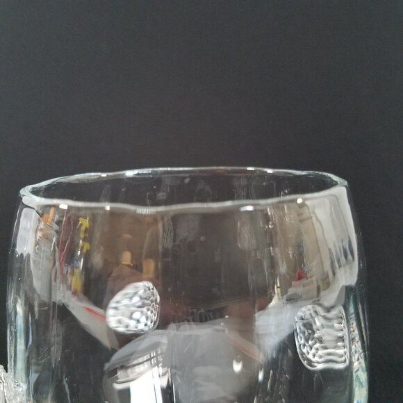 2 Juliska Cameron Double Old Fashioned Glasses READ Clear Glass 4"X4" (a) - Picture 13 of 16